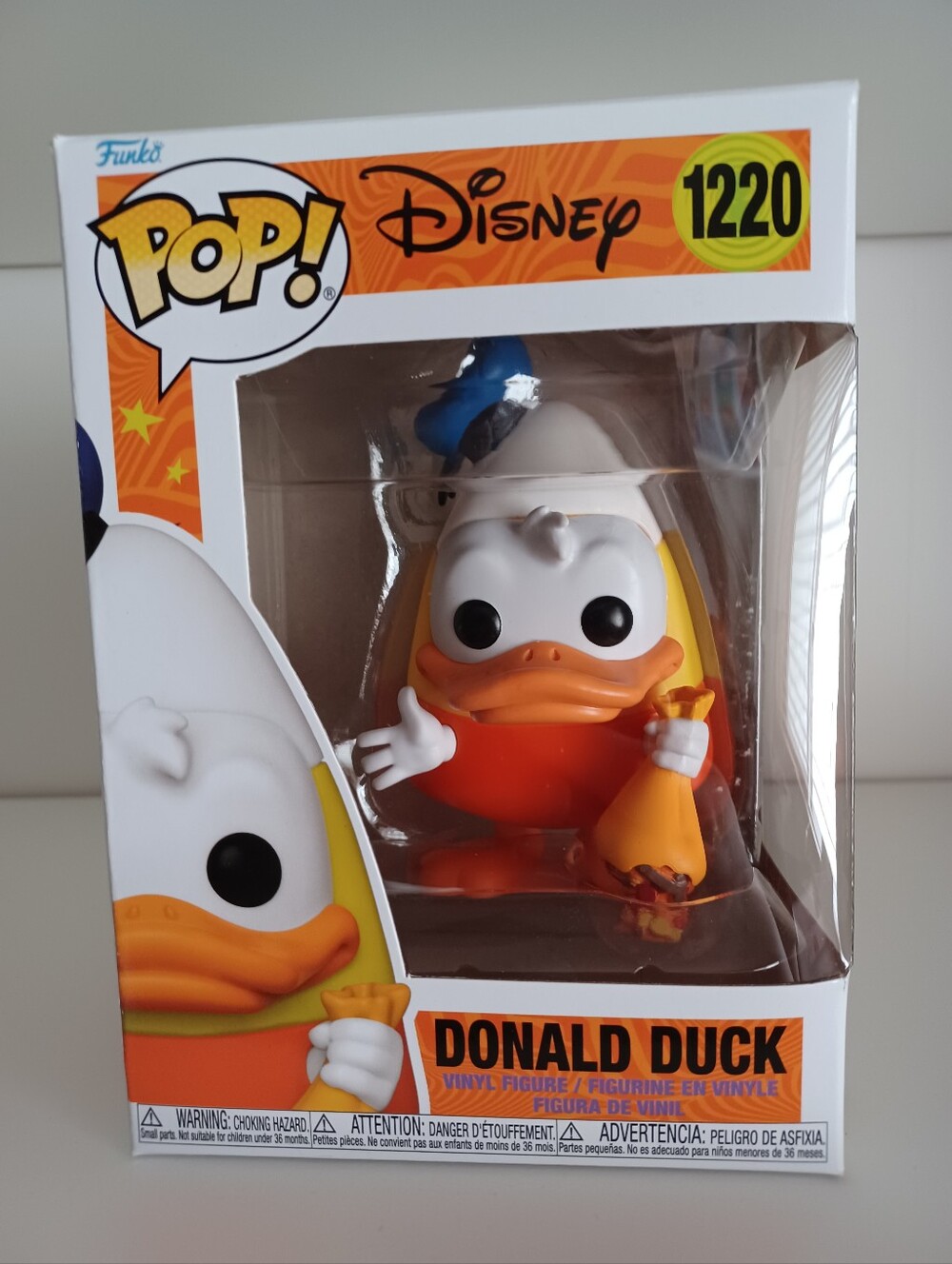 Disney Donald Duck In Candy Corn Costume Halloween 1220 Vinyl Figure Funko Pop